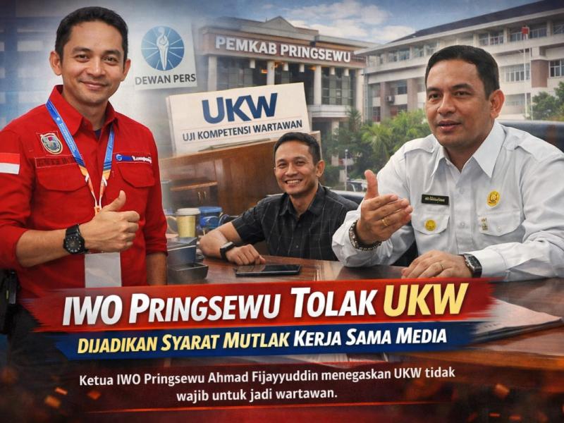 Ketua IWO Pringsewu Ingatkan UKW Bukan Penentu Legalitas Wartawan